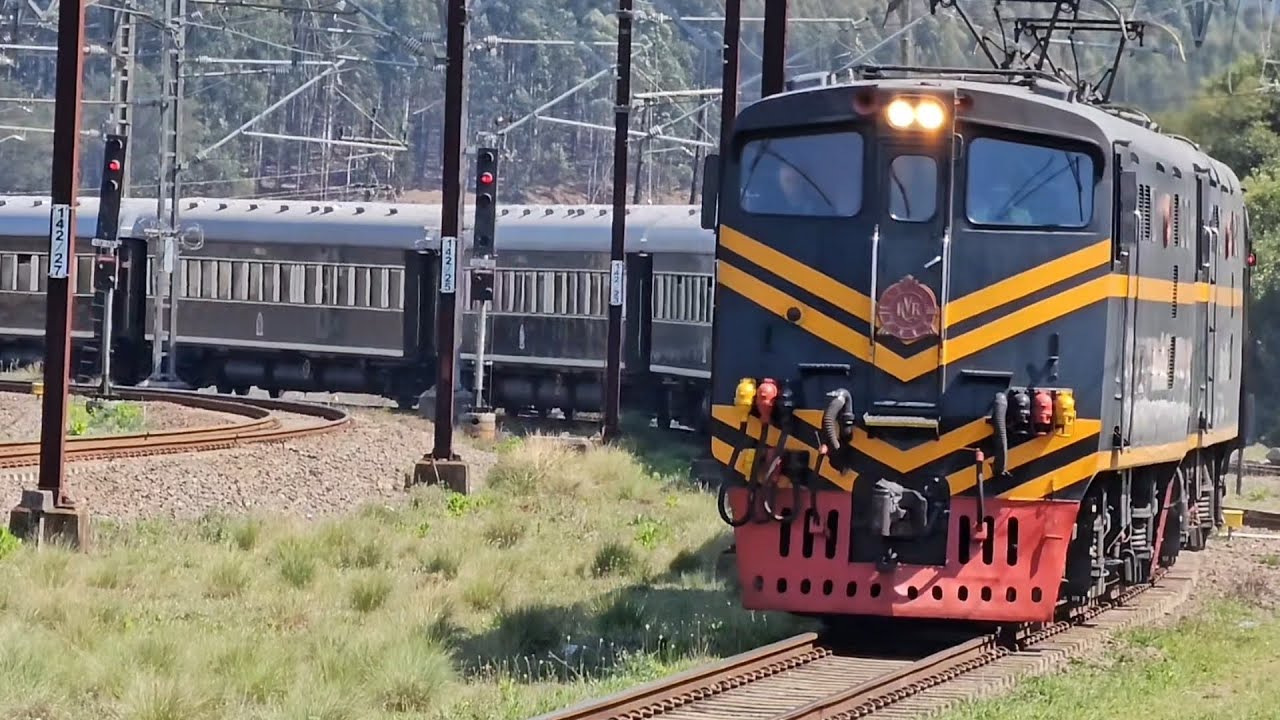 Rovos Rail the Pride of Africa on the NATCOR mainline between Johannesburg and Durban