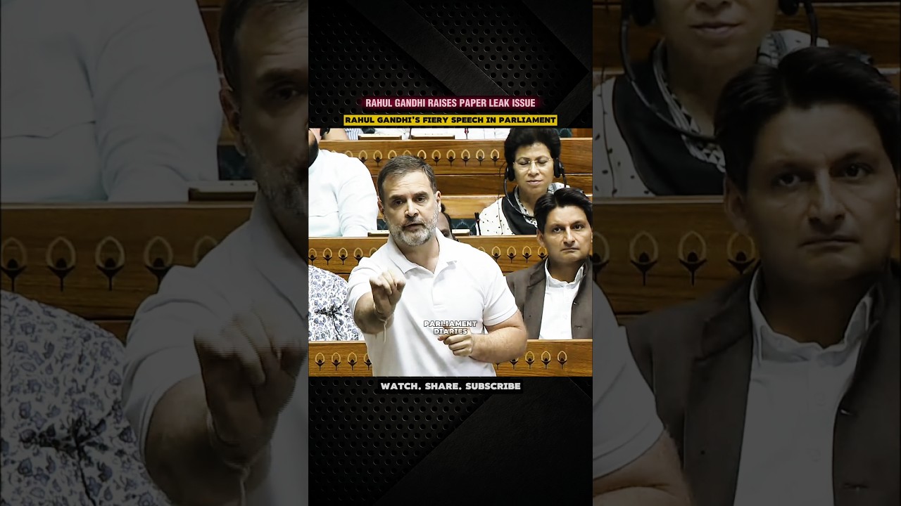 Rahul Gandhi's Powerful Remarks in Parliament | Slams PM Modi & the BJP Government on Paper Leaks
