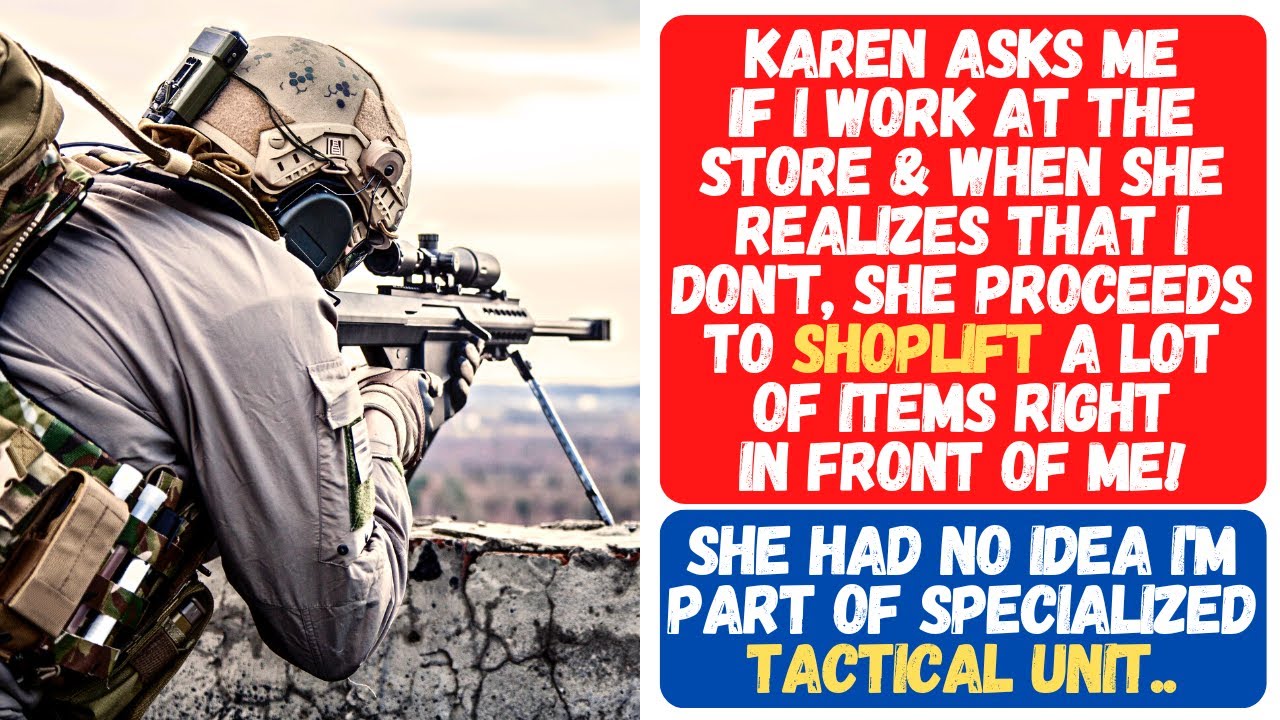 KAREN PROCEEDS TO SHOPLIFT A TON OF ITEMS FROM THE STORE UNDER THE EYES OF A TACTICAL UNIT MEMBER!!!