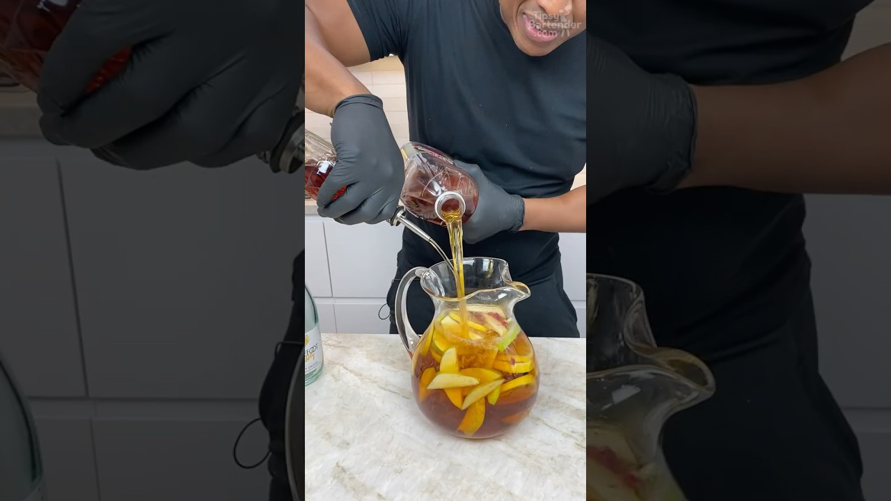 Sparkling Apple Juice Sangria   #wine #sangria