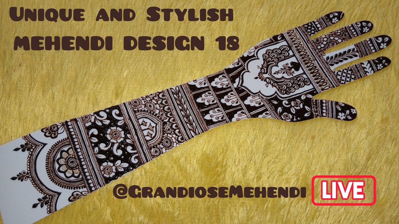 Unique and Stylish MEHENDI DESIGN 18