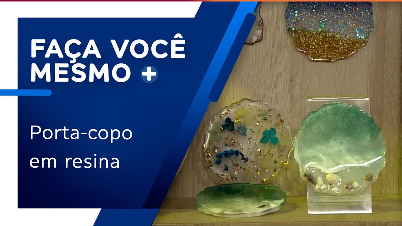 Porta-copos em resina por Lú Rodrigues