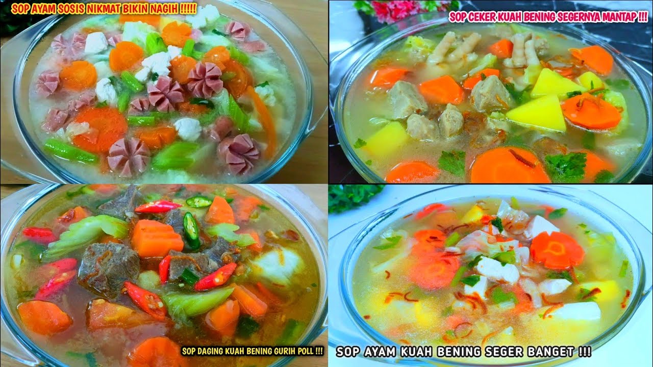 BIKIN CANDU‼️4 RESEP SOP KUAH BENING - REKOMENDASI SOP PALING ENAK
