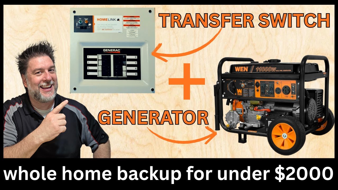 Резервное электропитание для всего дома менее чем за 2000 долларов ⚡🏠 | Generac HomeLink + устано...