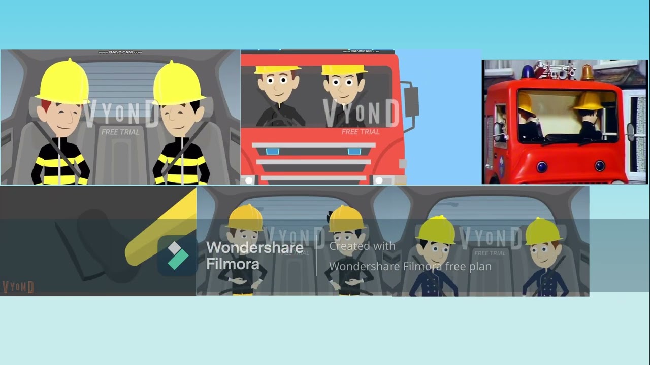 The Fireman Sam intro but it's a Vyond comparison