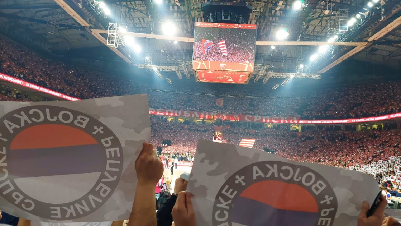 Delije - navijanje na Zvezda Pariz (košarka 2024 - 2025)