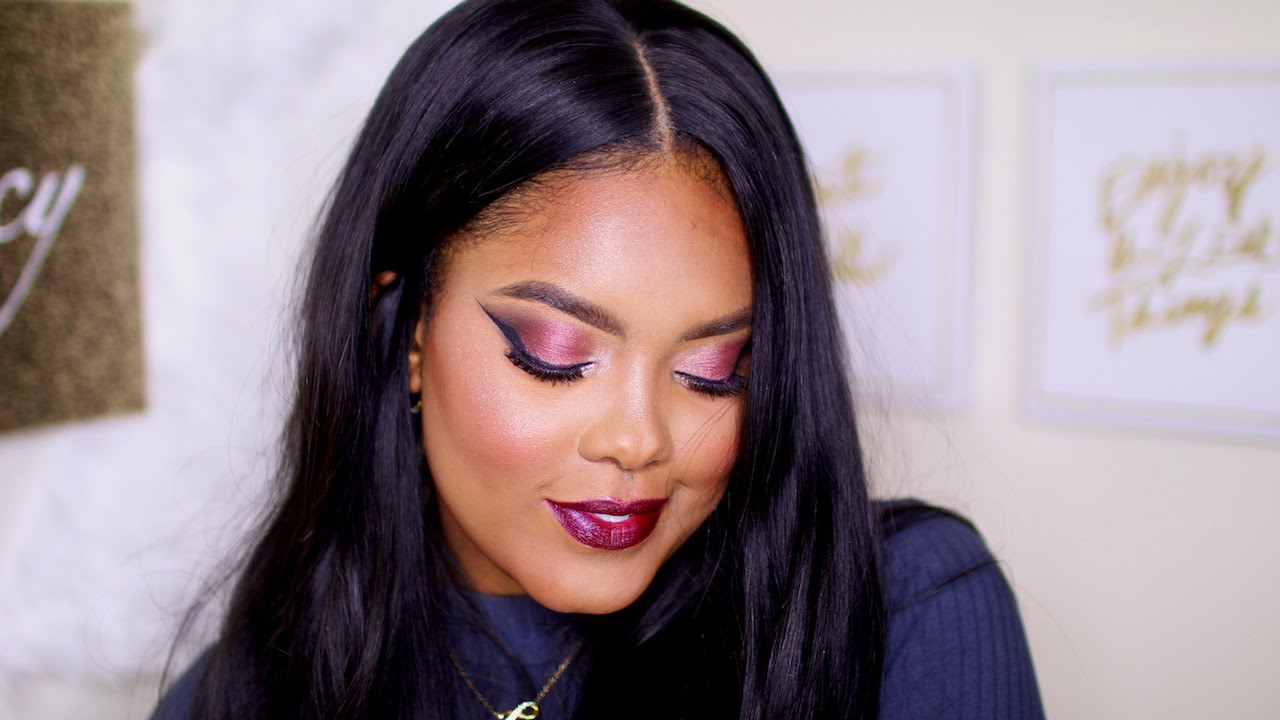 Affordable Valentines Day Makeup | Pink Smokey Eye
