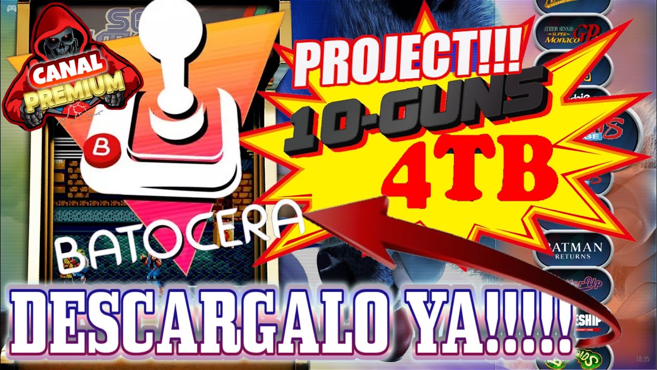 BATOCERA DE 4TB(PROYECTO 10 GUNS)UNA LOCURA🔥LOS PRIMEROS EN YOUTUBE EN HACERLO🔥DESCARGA YA!!!!!