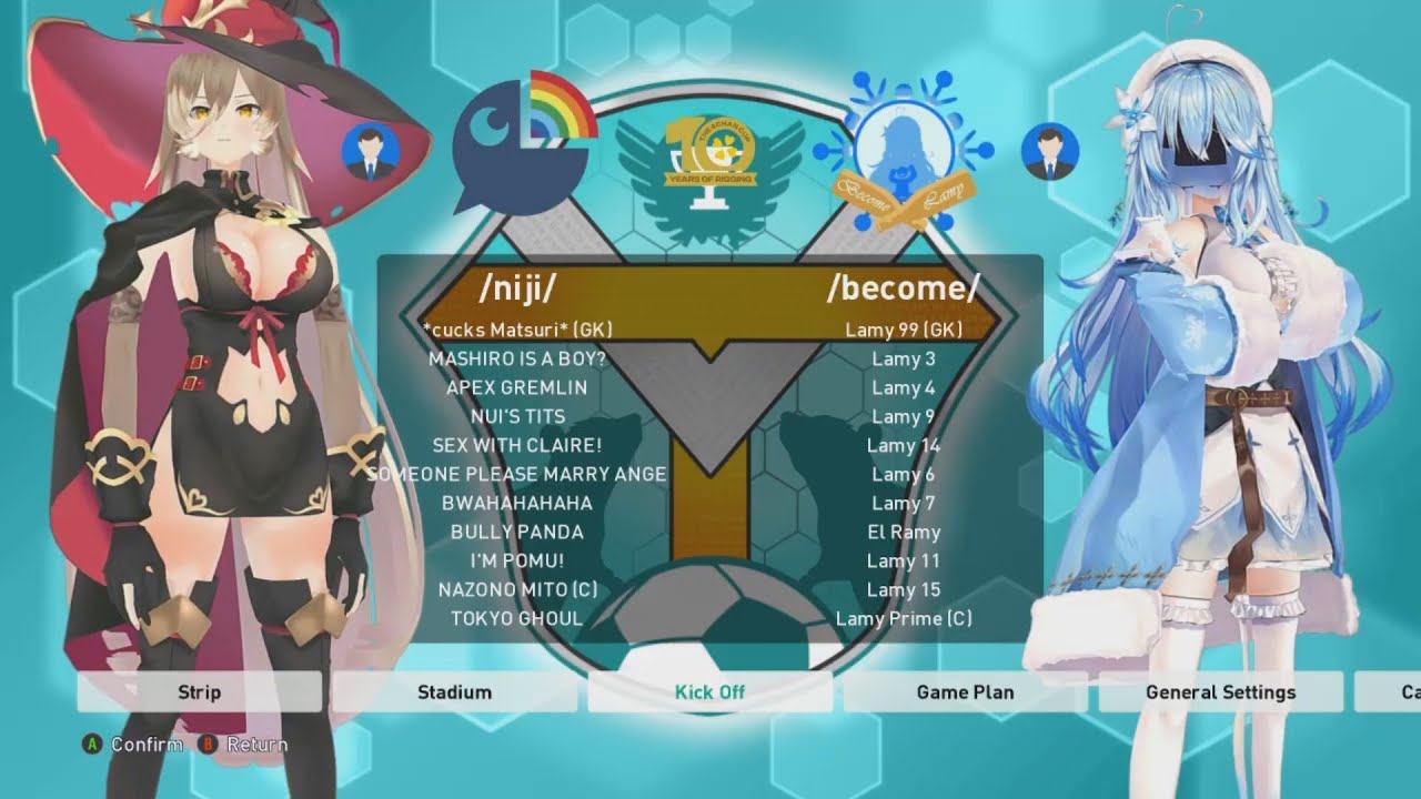 4chan Tournament Highlight - /vt/ League: /niji/ vs /become/ (Group C - 25 September 2021) - DAY 1