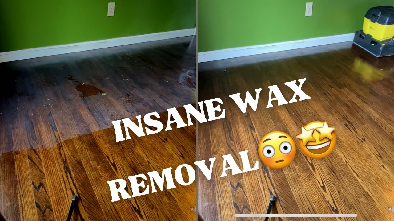 INSANE HARDWOOD WAX REMOVAL🤯🤩