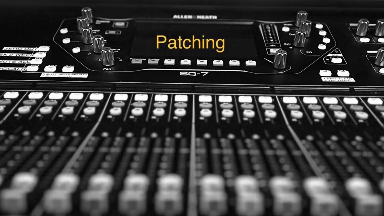 Patching Allen Heath SQ7 training video