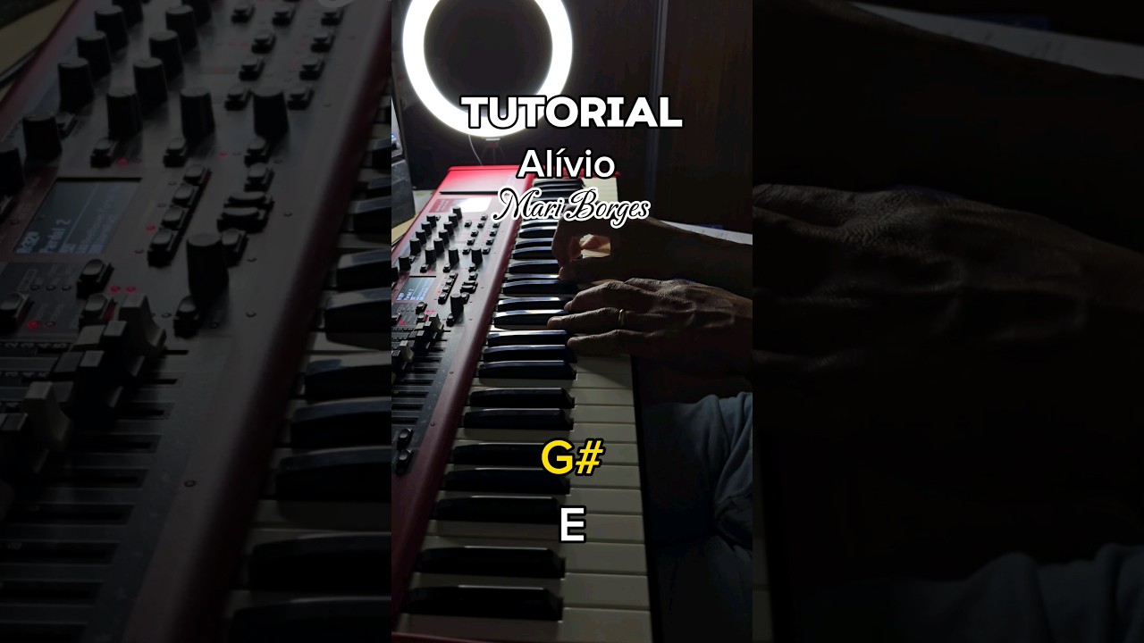 Al&iacute;vio  - Mari Borges Tutorial introdu&ccedil;&atilde;o #piano #tocarnaigreja #gospelmusic #keyscam #musica