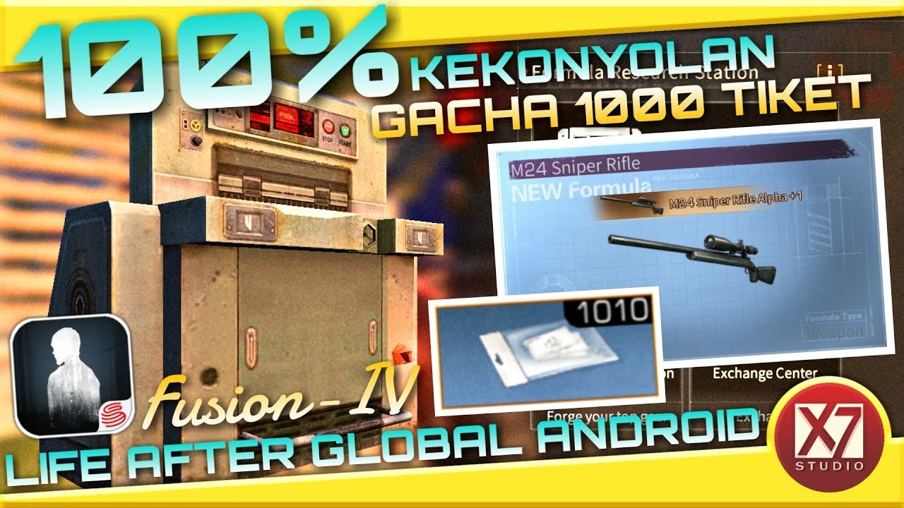 100% KEKONYOLAN GACHA 1000 TIKET | LIFE AFTER ANDROID | INDONESIA