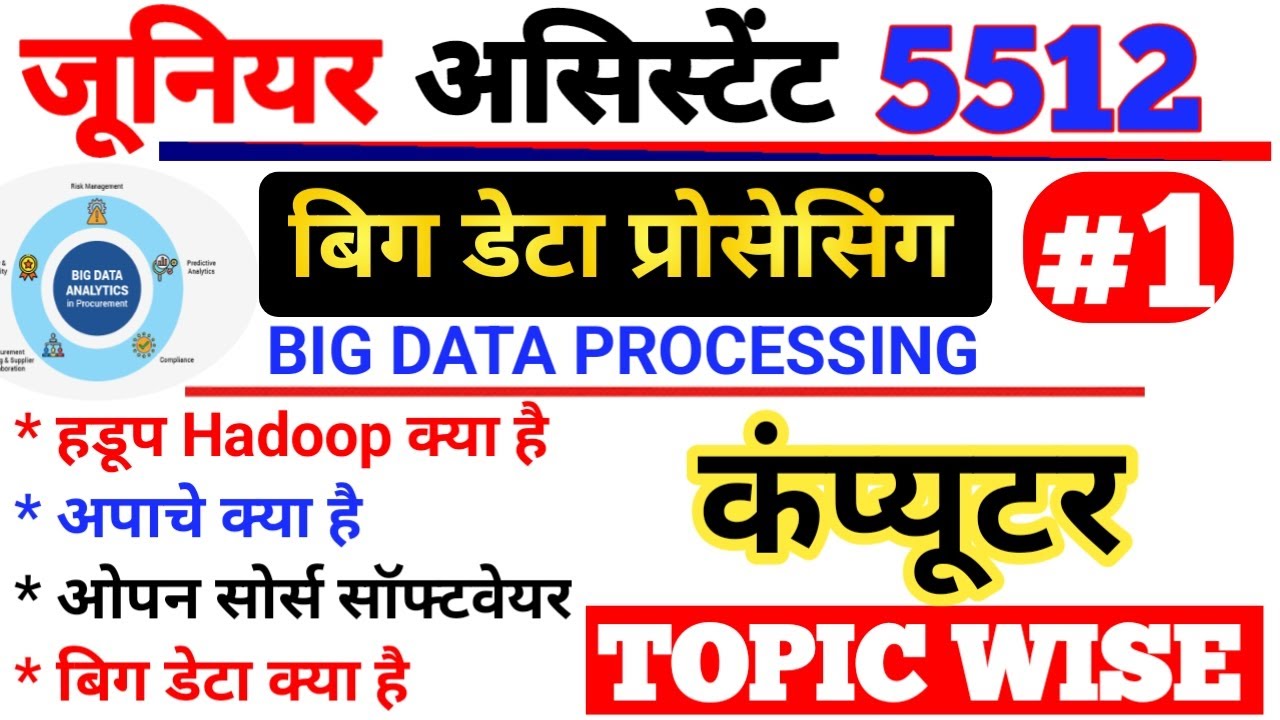 बिग डेटा प्रोसेसिंग क्या है?, Big Data Processing MCQ, Junior Assistant Big Data Processing, #AI
