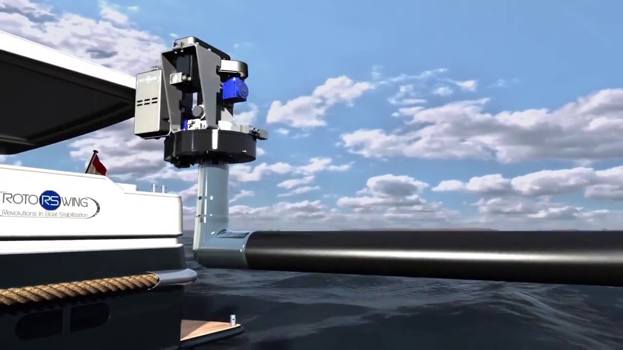 RotorSwing Roll damping for yacht while at anchor from RotorSwing Marine