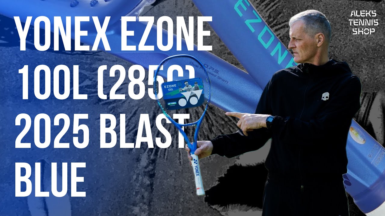 Теннисная ракетка Yonex Ezone 100L (285 g) 2025 Blast Blue &mdash; идеальная ракетка для новичков и женщин