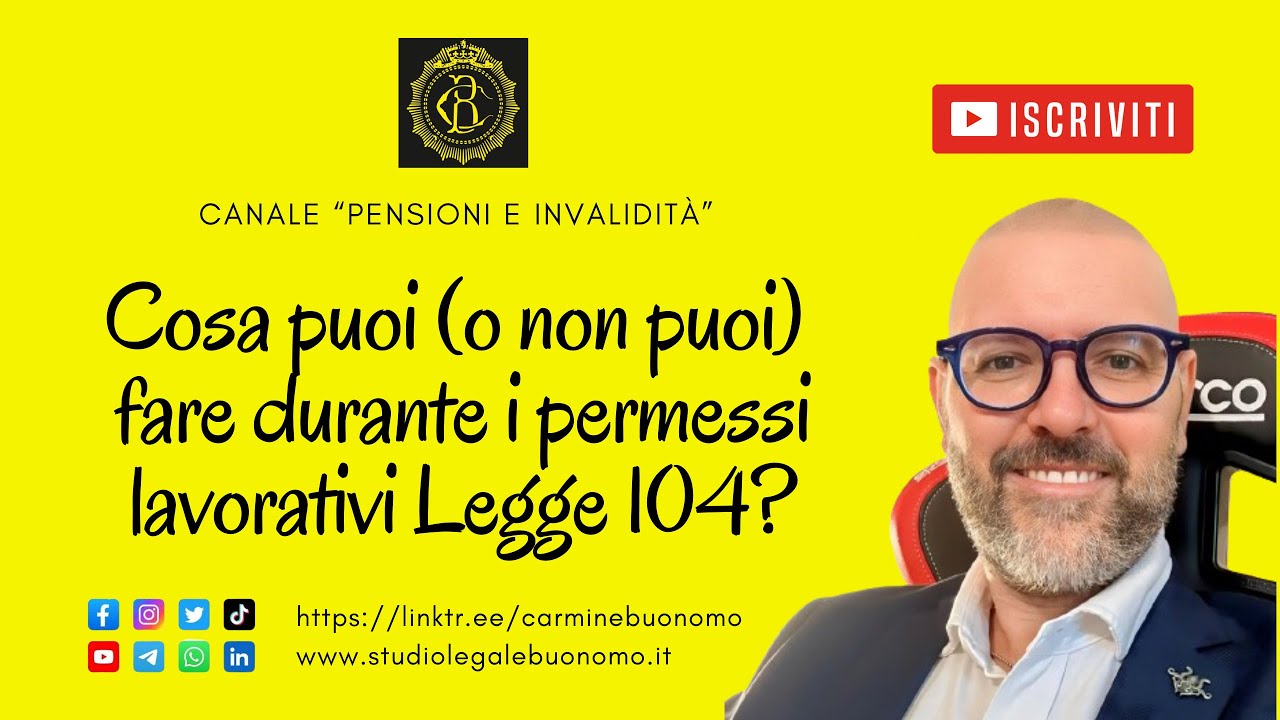 Cosa puoi (o non puoi) fare durante i permessi lavorativi Legge 104?