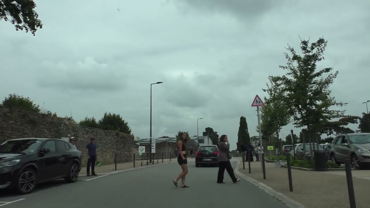 Driving On The D17 From 56400 Plumergat To 56400 Sainte Anne d'Auray, Morbihan, Brittany, France