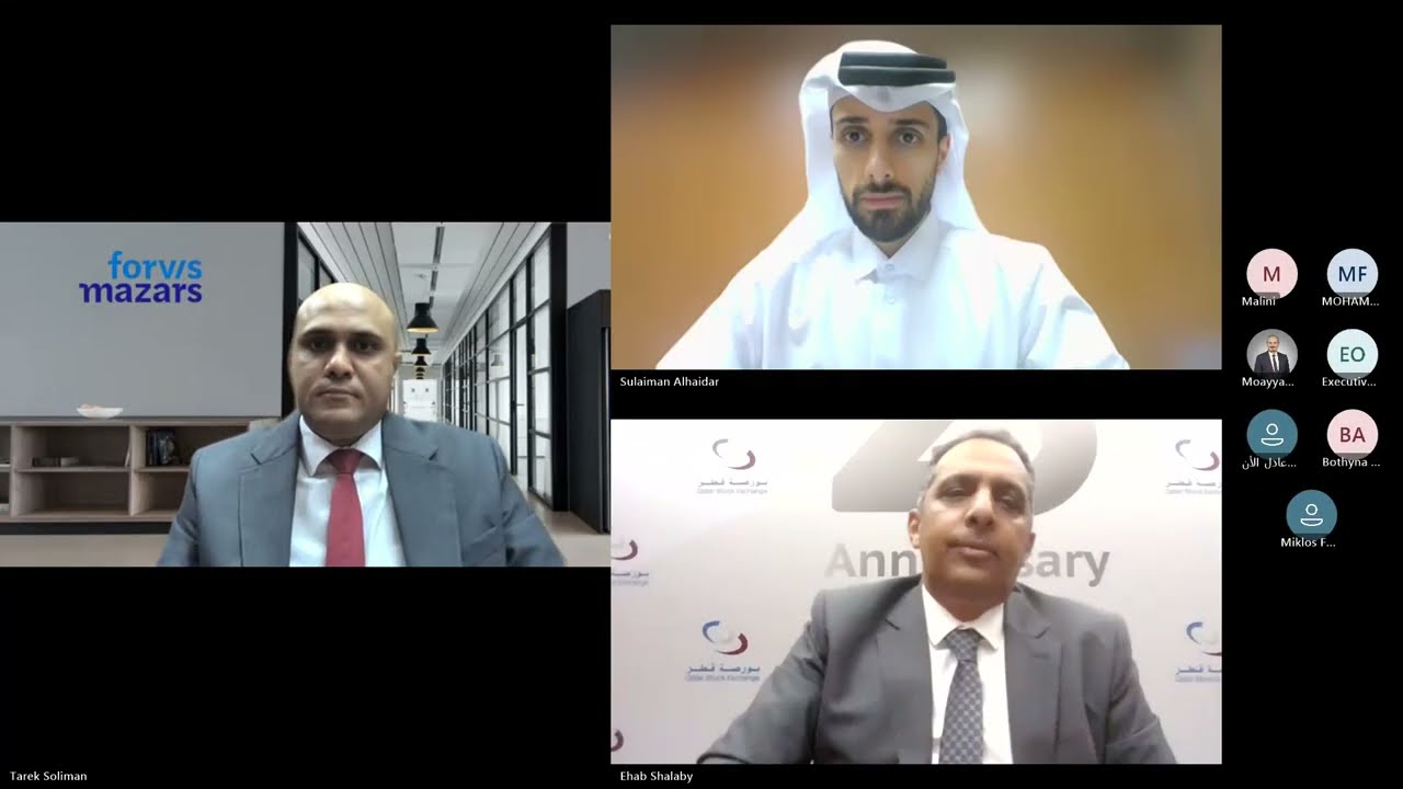 Al Nukhba Program Webinar – ESG by Forvis Mazars Qatar and DCarbon Global
