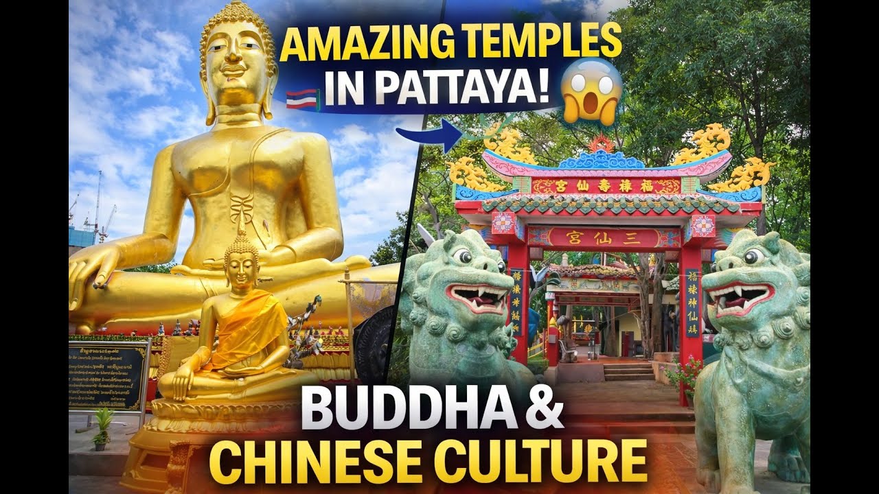 Pattaya’s Hidden Spiritual Gems 🇹🇭 | Giant Buddha & Chinese Temple Tour