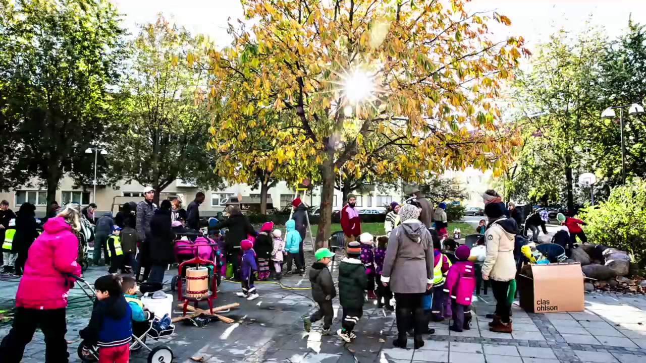Malm&ouml;barn gjorde &auml;ppelmust