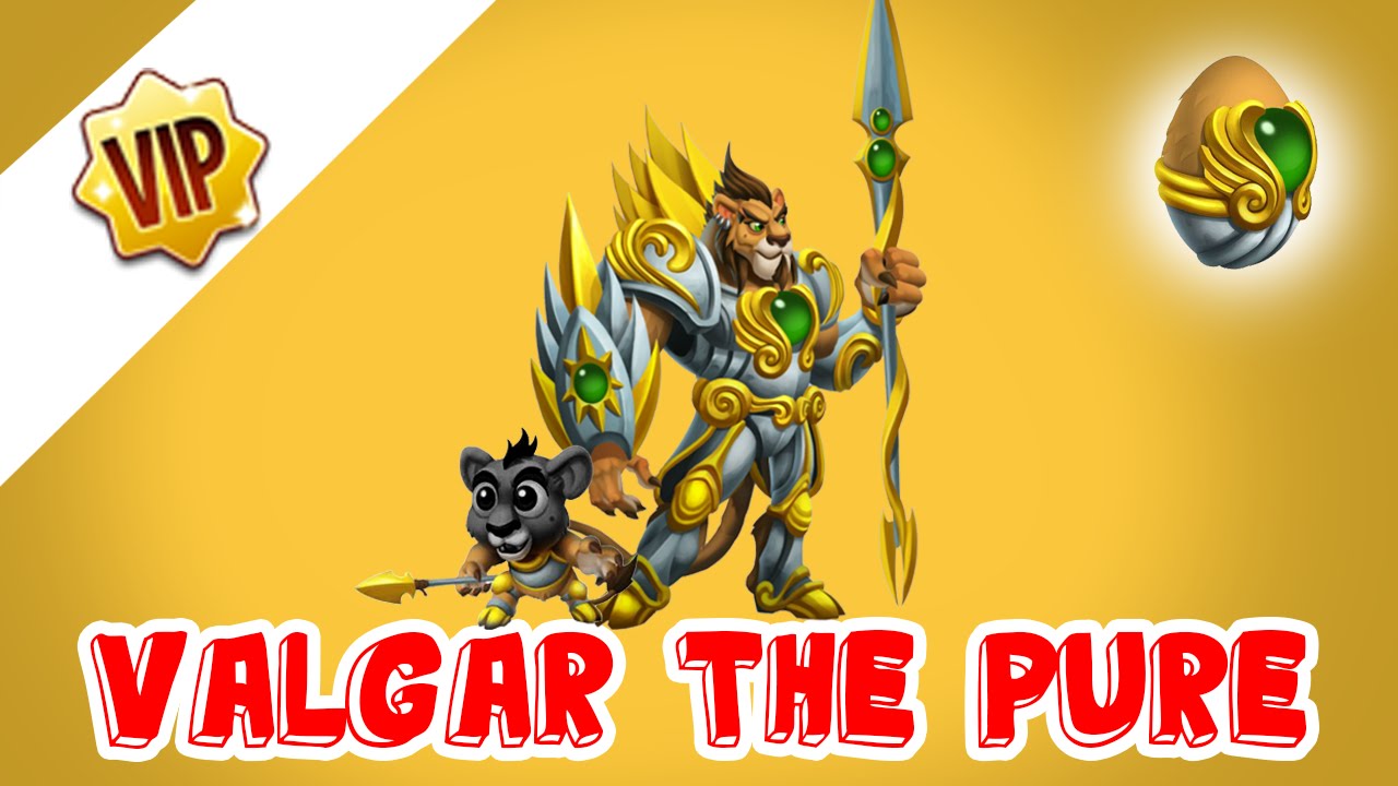 Monster Legends: Valgar The Pure level 1 to 100 - Vip monster