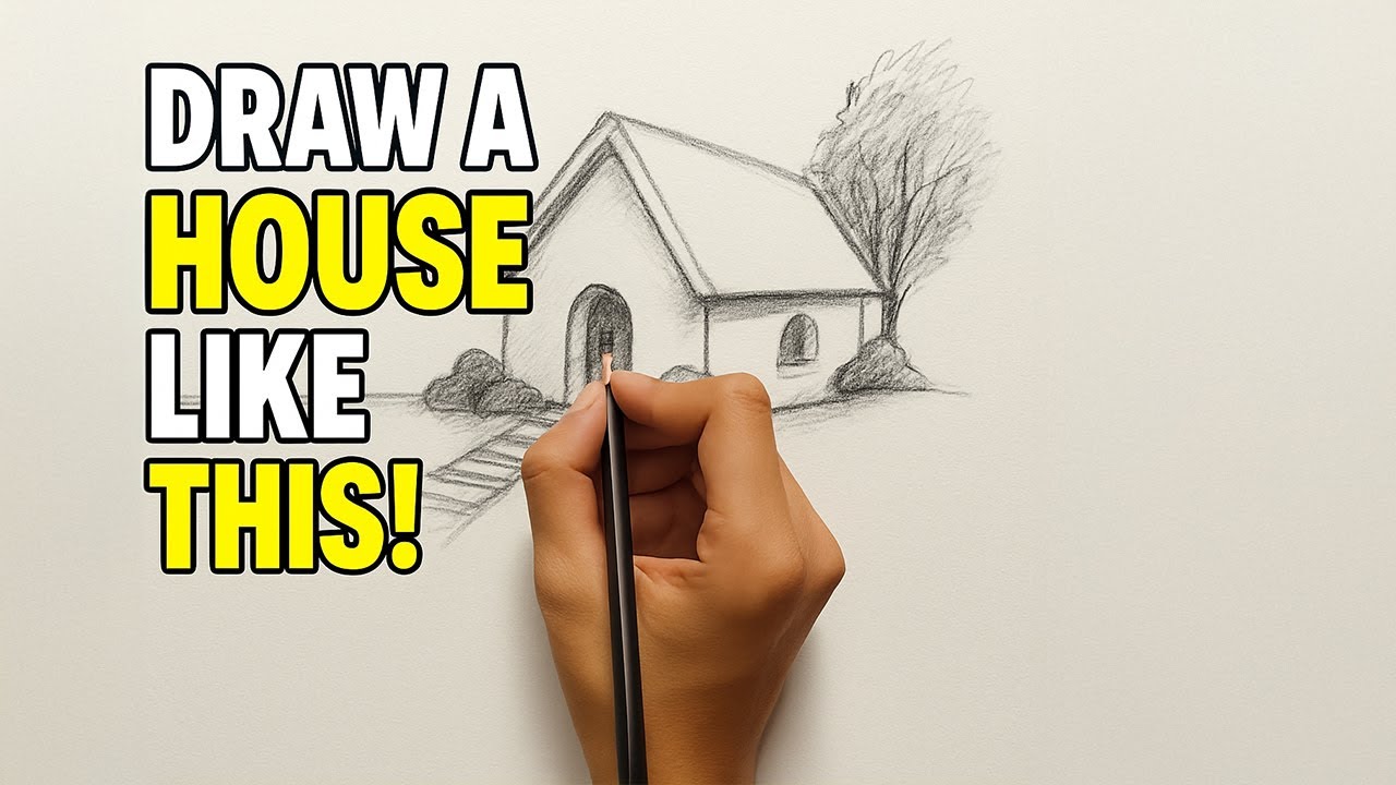 You’ve NEVER Drawn a House Like THIS! 🏠✨ So Easy & Fun