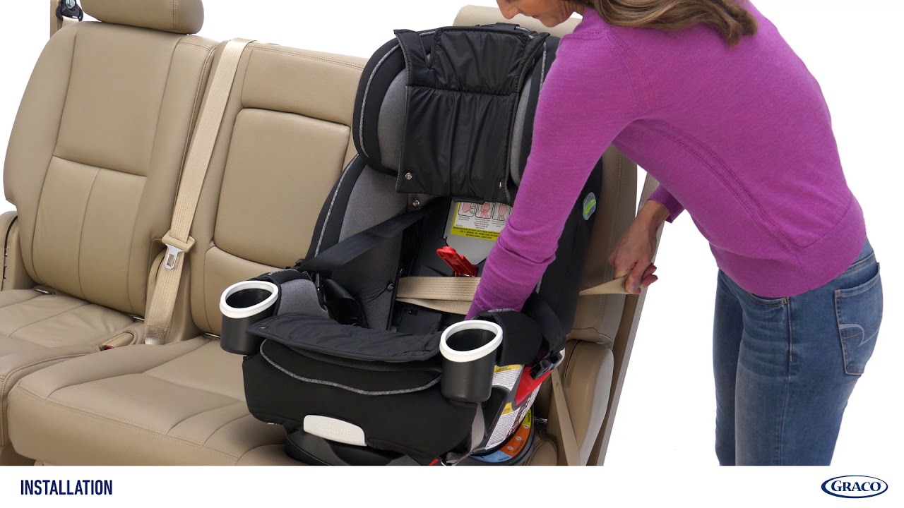 Graco® 4Ever® Family Forward-Facing Seat Belt Installation with Belt Lock-Off