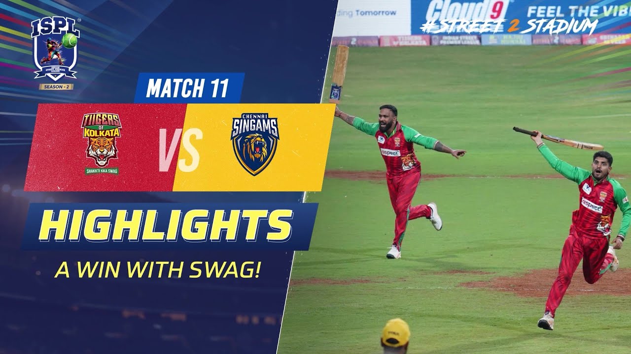 ISPL Season 2: Tiigers of Kolkata roar back with a stylish win! #Street2Stadium
