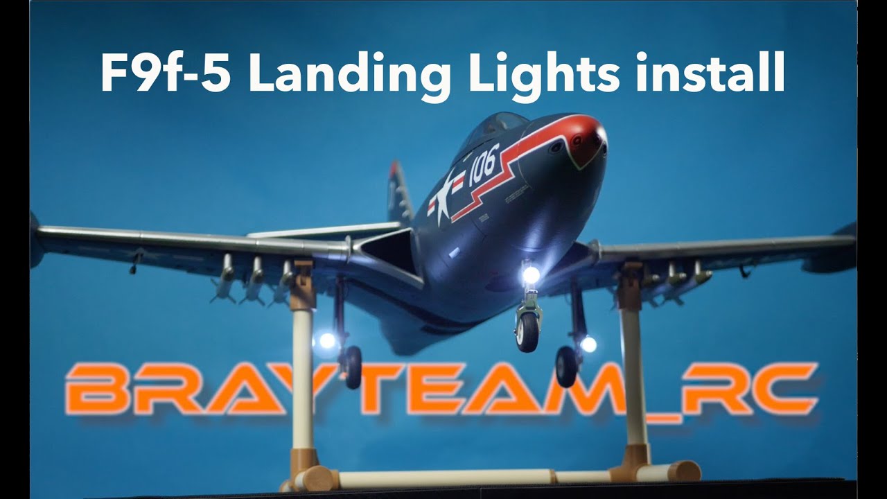 How to Install the Landing Lights on the Freewing 70mm F-9