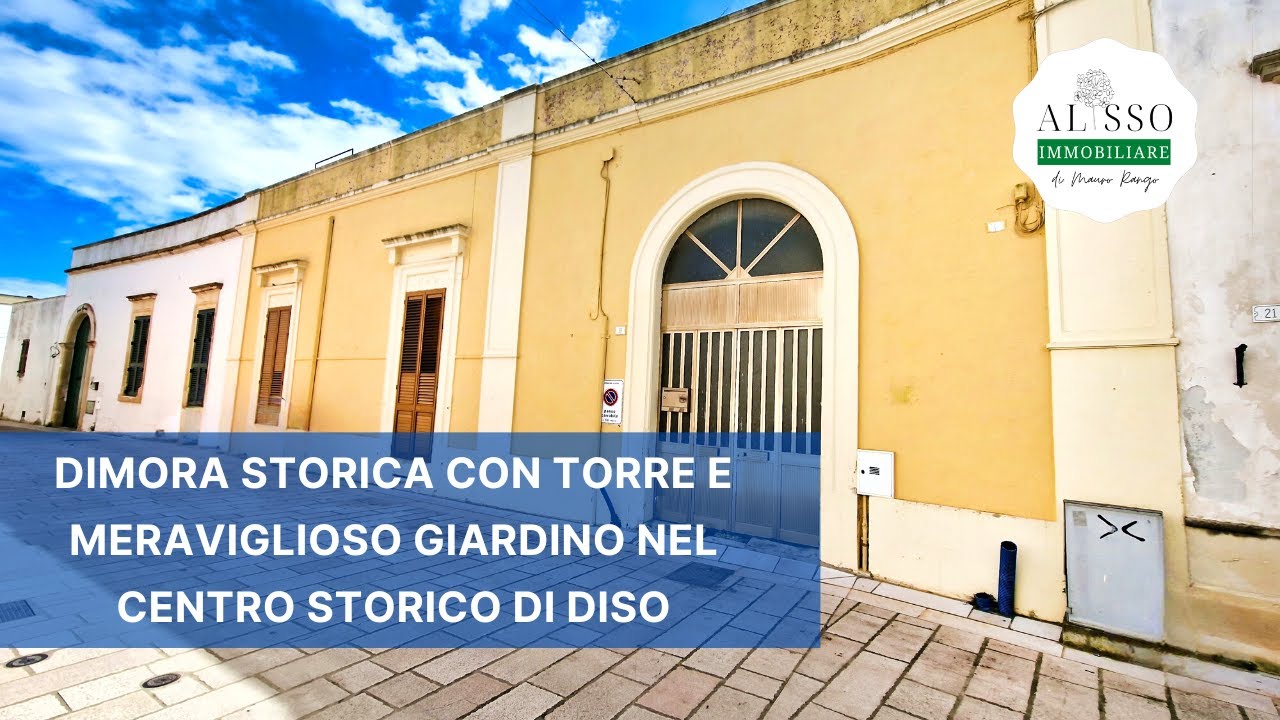 Dimora storica con torre e meraviglioso giardino nel centro storico di Diso