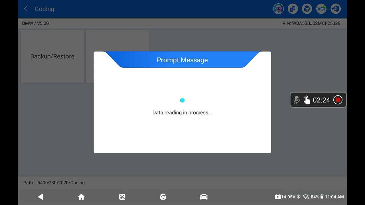 TOPDON ONE, BETA TEST. BMW G30 EGS CODING RECORDING.