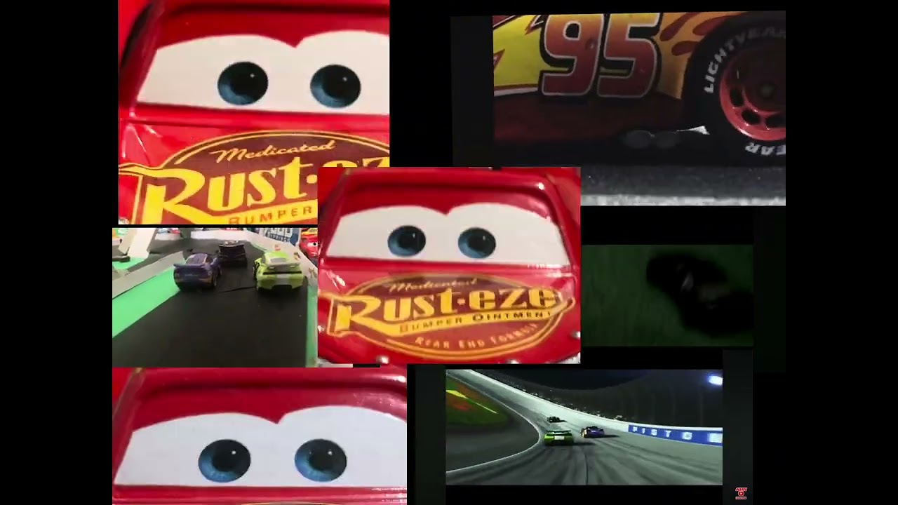 Mcqueen crash diecast remake and original v3