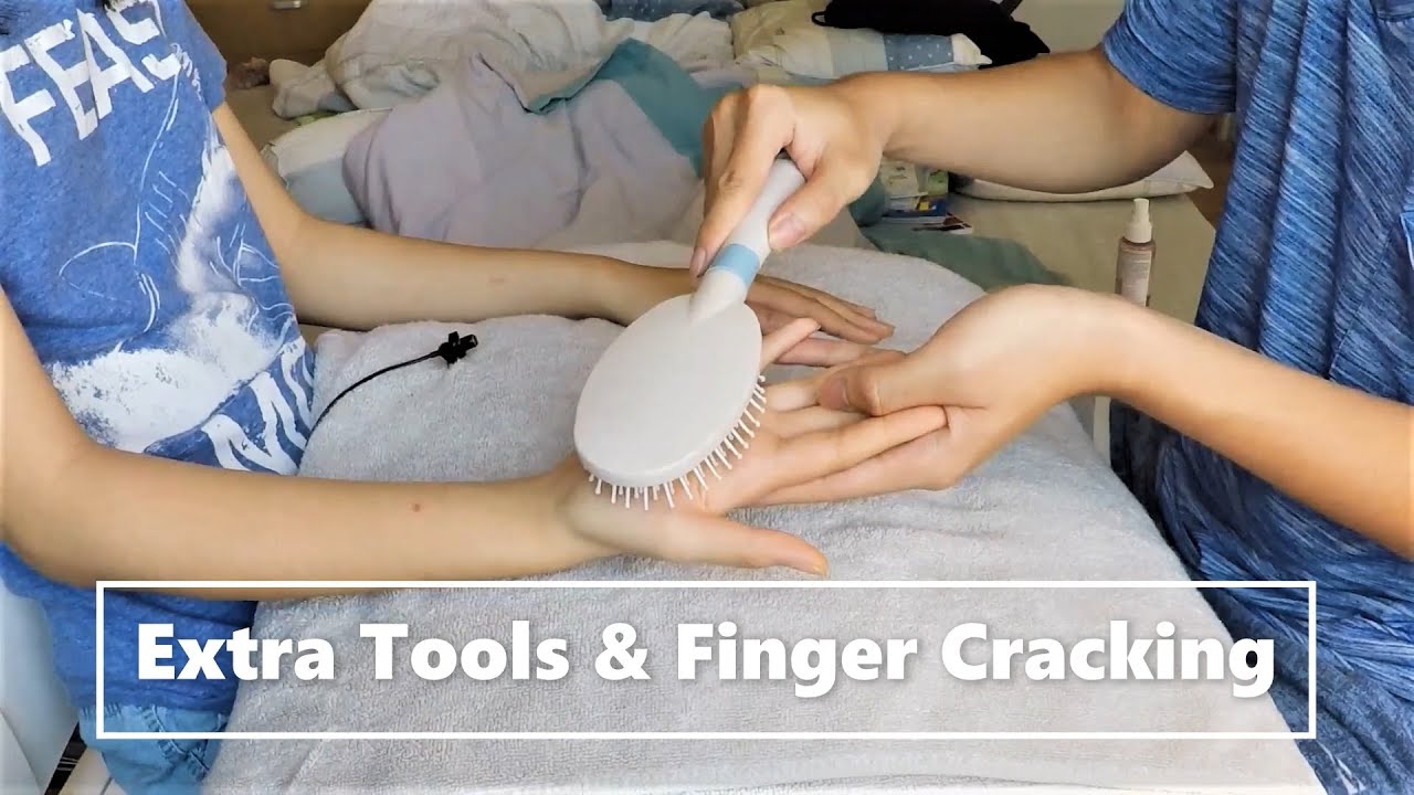 Finger Cracking - Hand Massage with Extra Tools | Massage ASMR