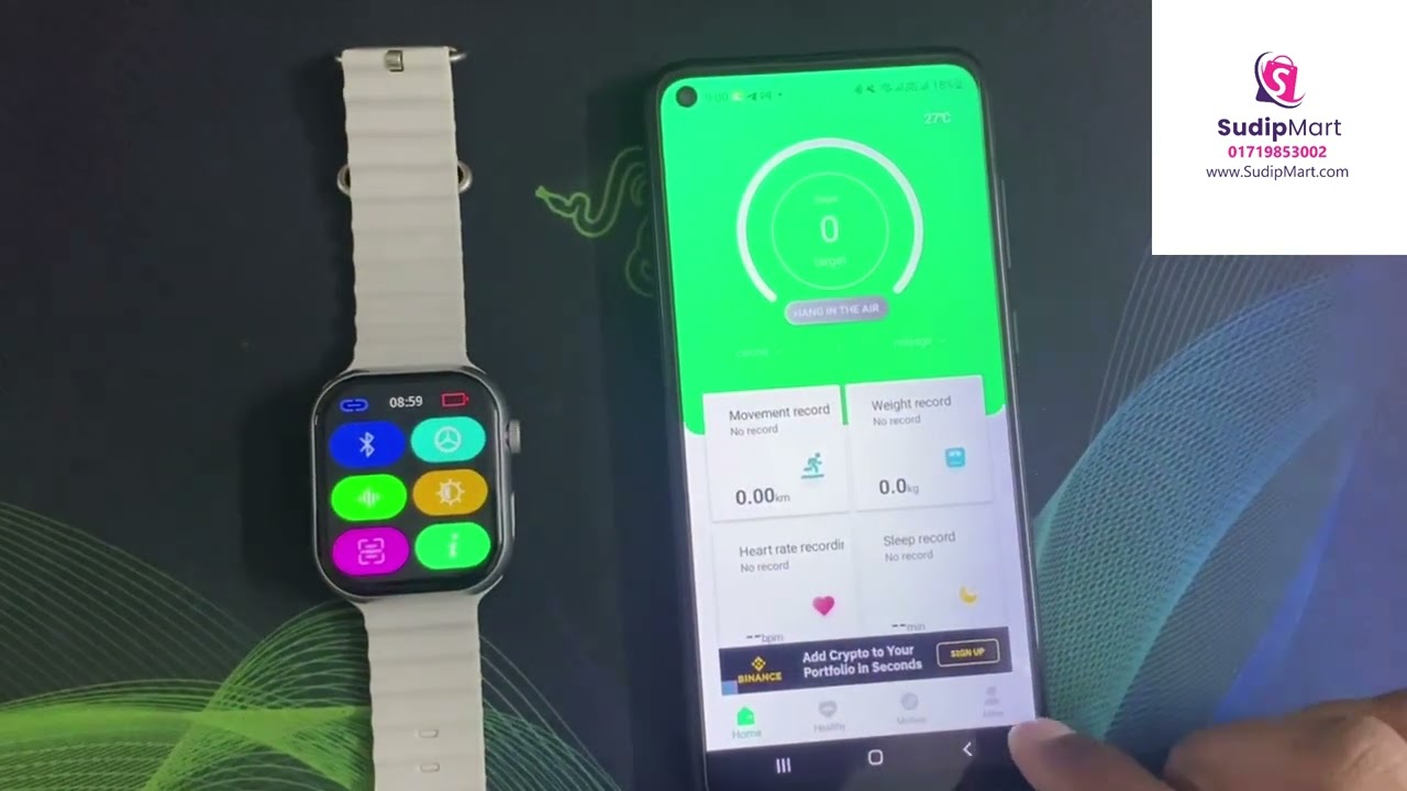How to connect KW19 Max Smart Watch With Your Mobile (কিভাবে KW19 Max  মোবাইলের সাথে কানেক্ট করবেন)