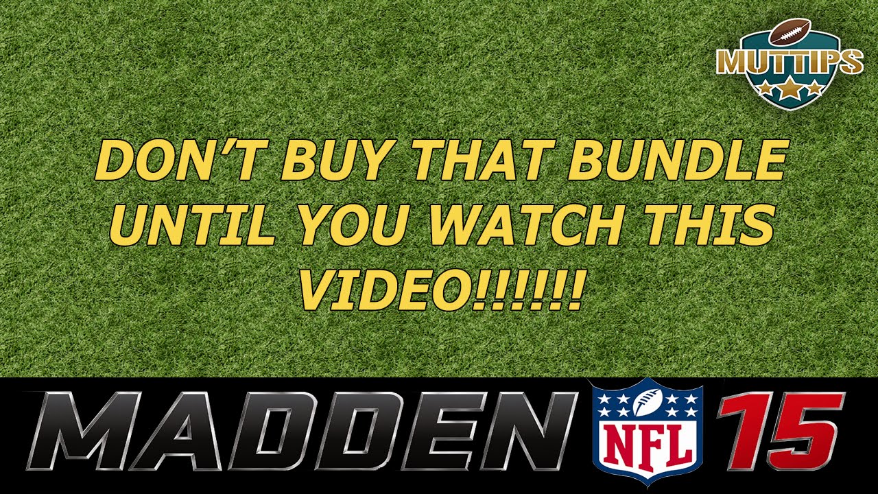 MUT 15 Tips - Watch Before You Buy That Bundle | MUTtips