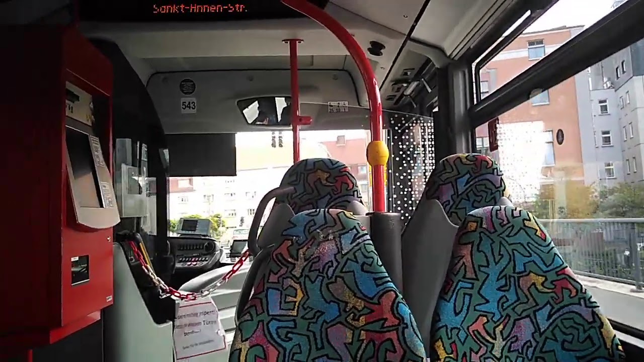 Busmitfahrt im Linie G von Hauptbahnhof ZOB bis Wust BRB. Str. in Brandenburg