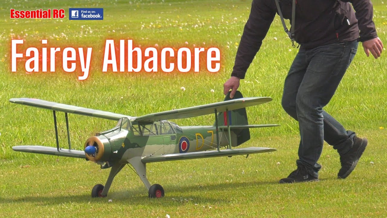 Fairey Albacore | British single-engine torpedo bomber | Rare RC scale aeroplane | Laser 70 4 stroke