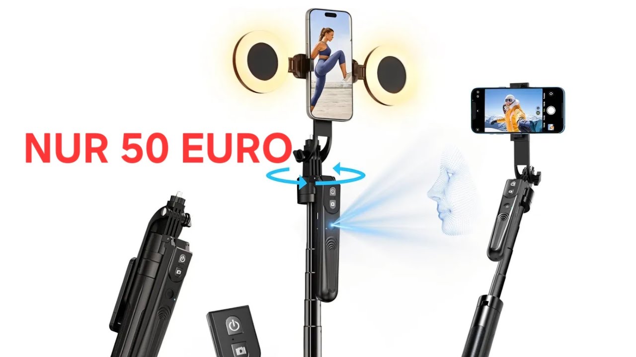 TOP Handy Stativ Kamera Stativ mit Verfolger Funktion für nur 50 Euro von yAyusi 360°