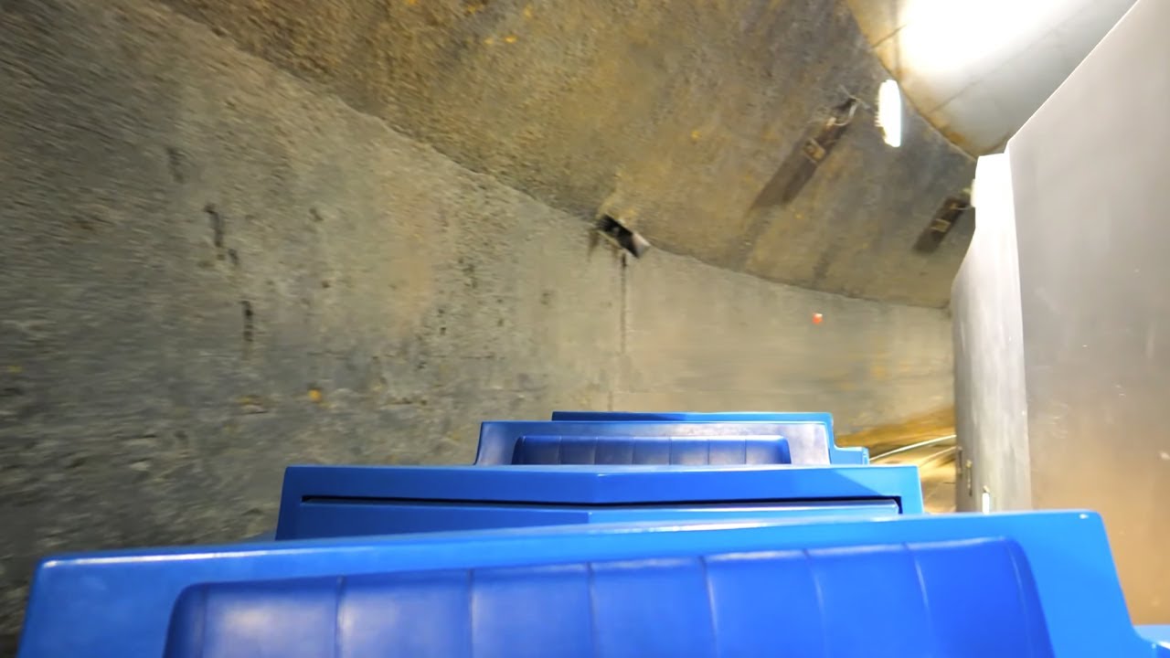 Magic Kingdom TTA PeopleMover Morning Ride w/ Lights on in Space Mountain Walt Disney World Pre Tron