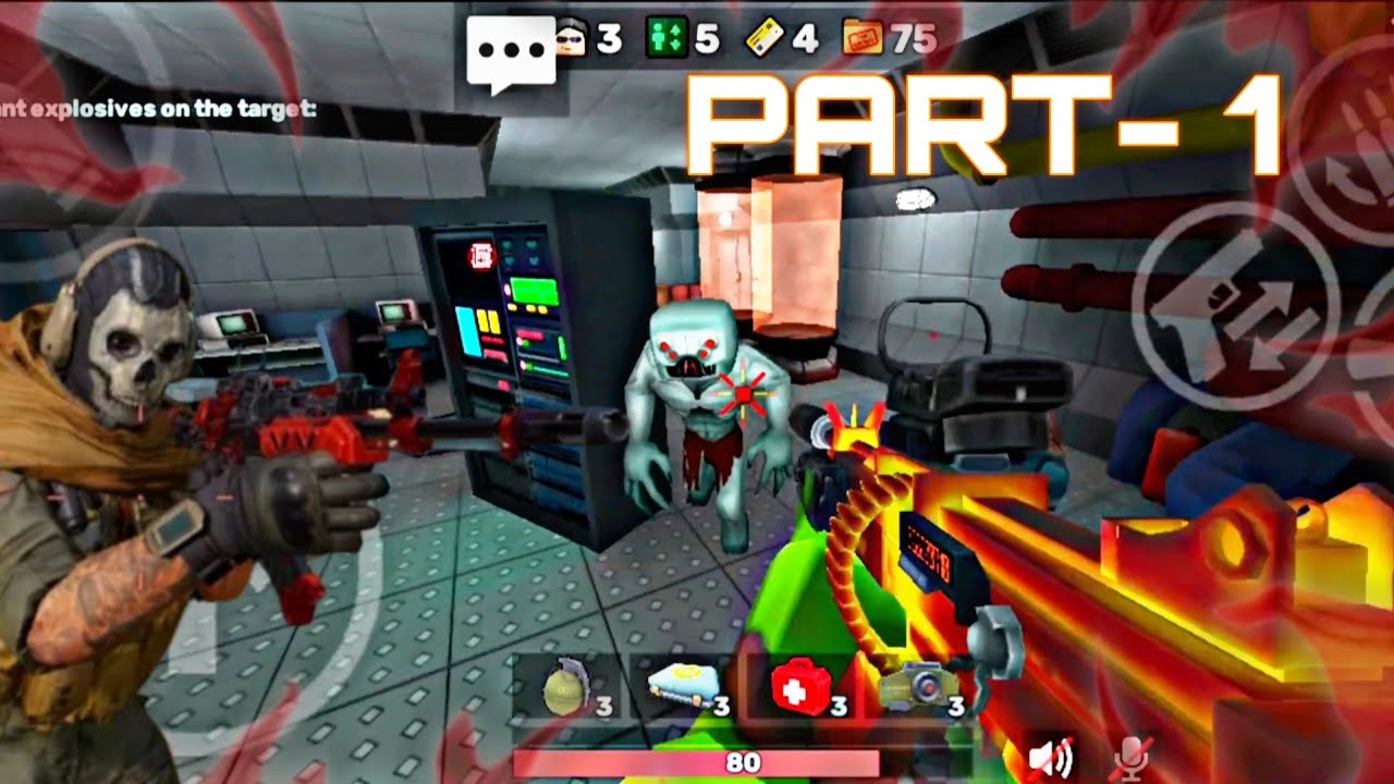 Laboratory Mode - Kuboom 3D Gameplay | ft Victor | Part - 1 | #кубум #kuboom #zombie #gaming