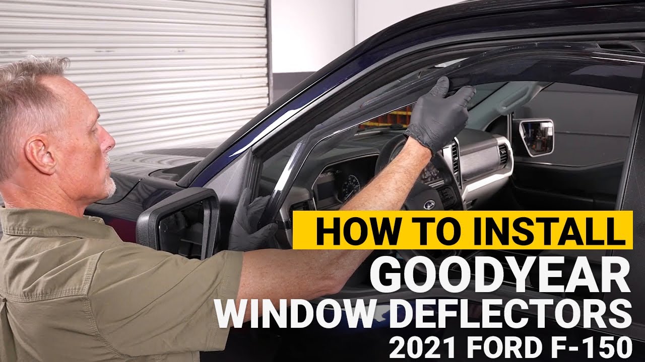 Как установить дефлекторы боковых окон Goodyear на Ford F-150 2021 года