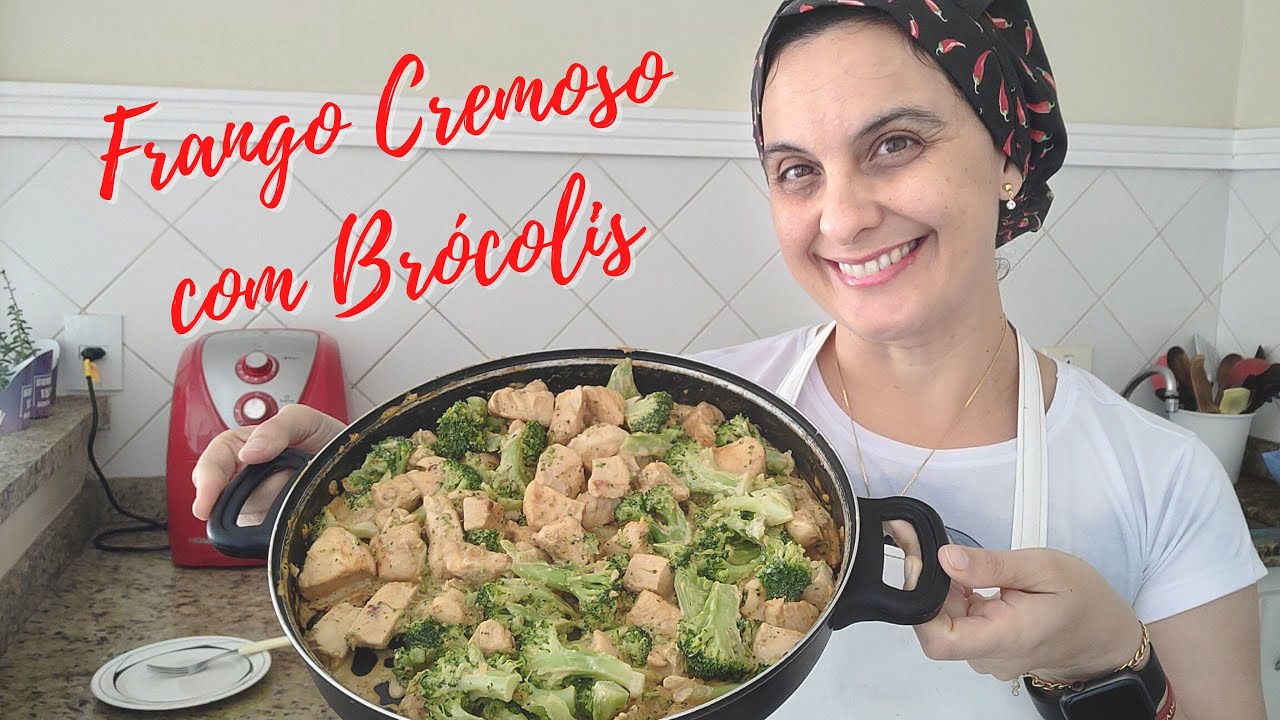 FRANGO CREMOSO COM BRÓCOLIS - VOCÊ PRECISA PROVAR!