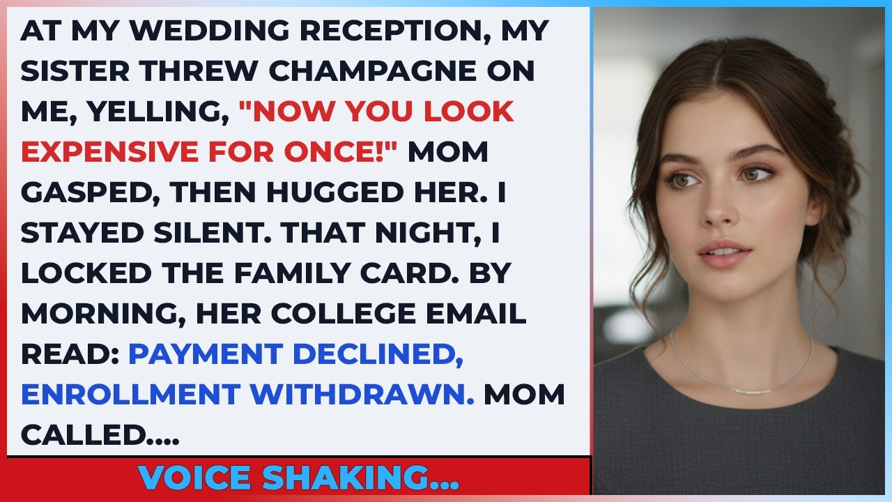 At My Wedding Reception, My Sister Threw Champagne On Me, Yelling, “Now You Look Expensive For Once!