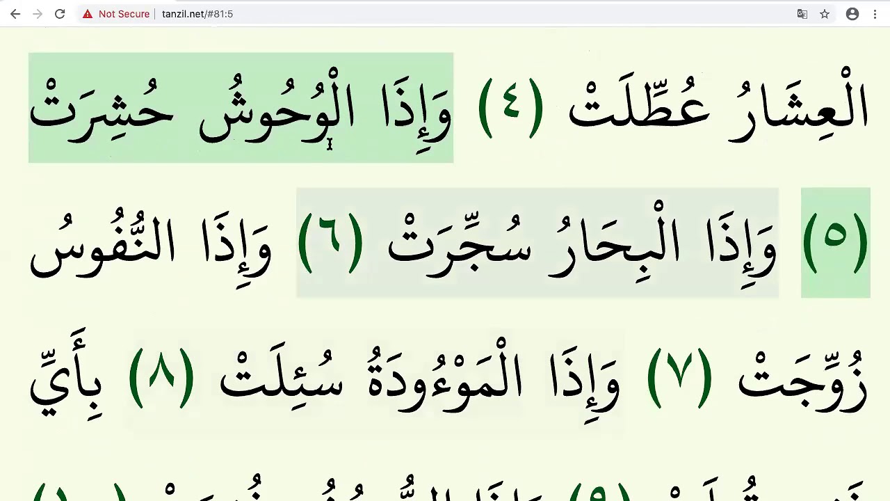 suuratu A Takwiir سورة التكوير  Sh Abdulhafiz