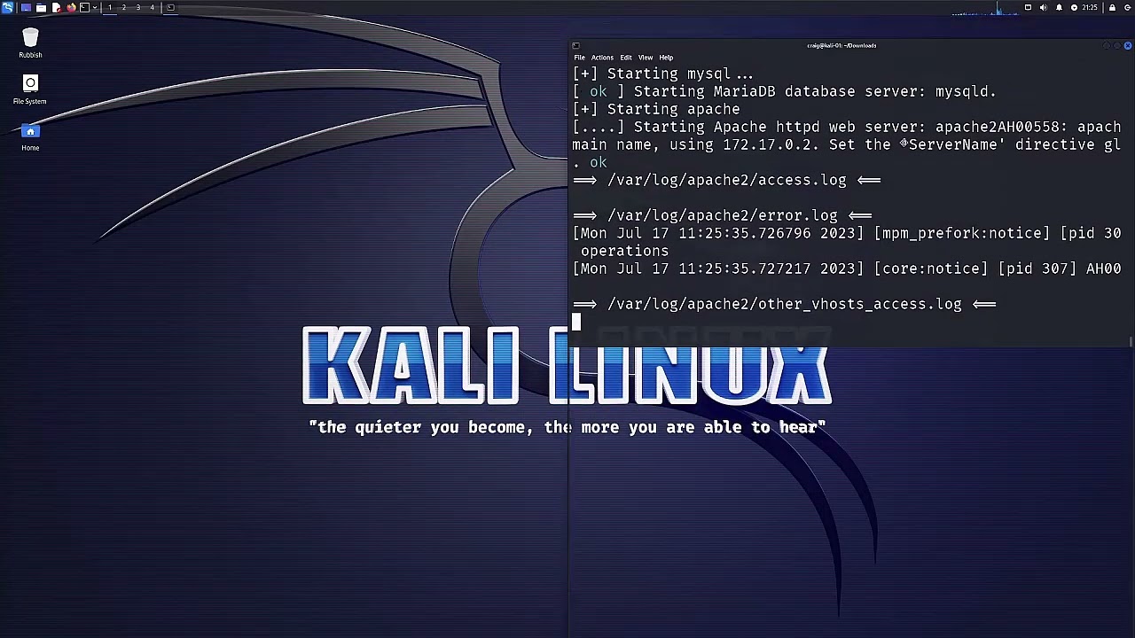 Damn Vulnerable Web App DVWA testing with ZAP on Kali