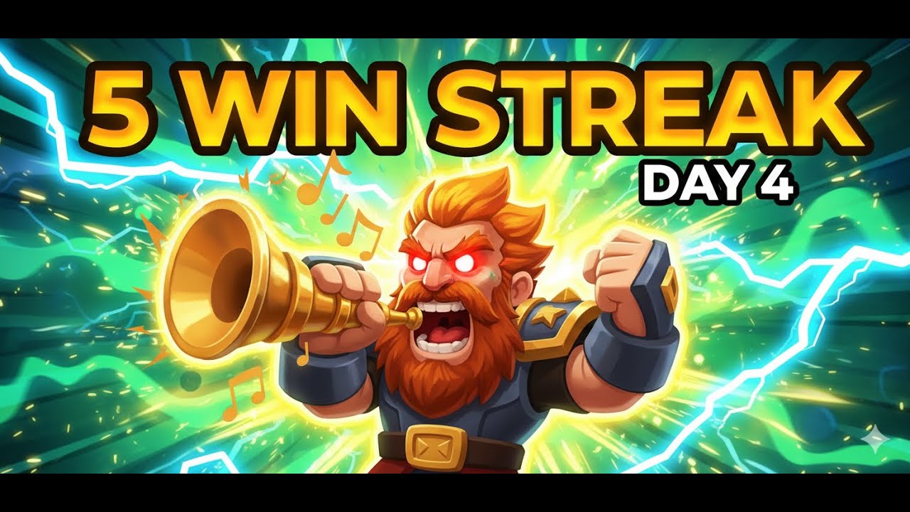 5 Win Streak in Clash Royale | Day 4 Playing for Fun 🎮