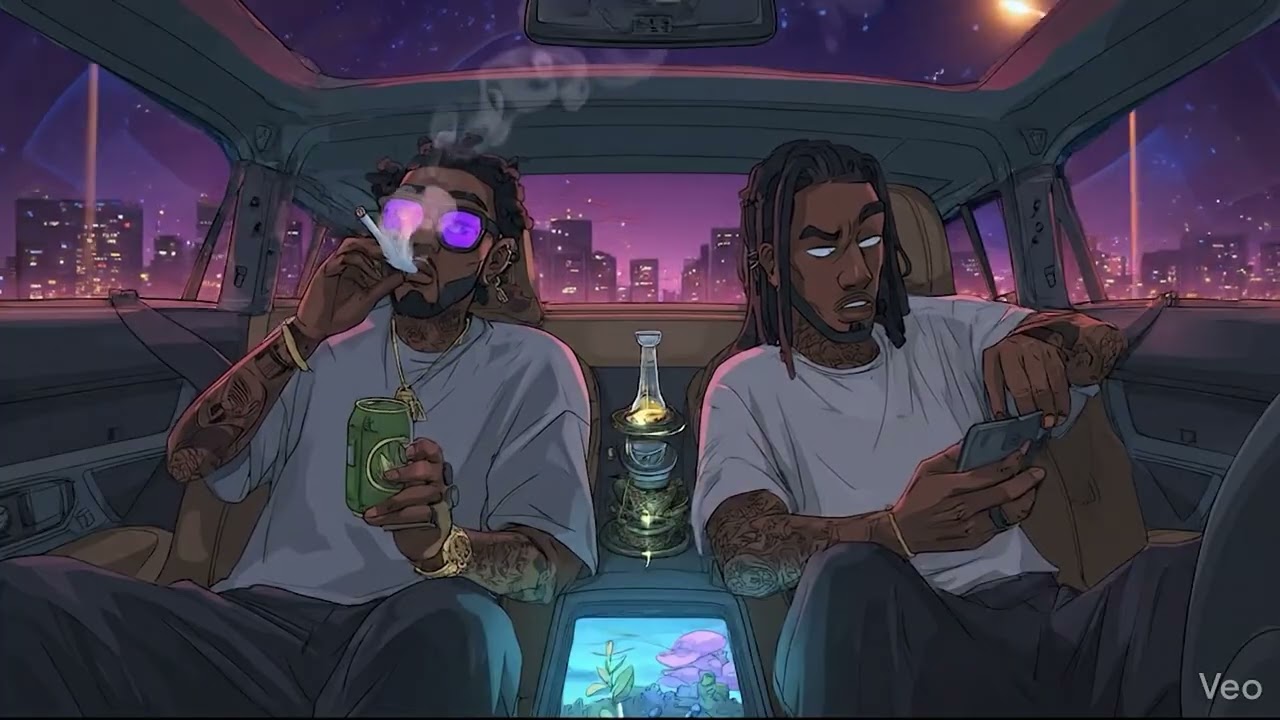 OG Chill Rap 420 | Slow Cruise Under Neon Lights • Stoner Music • Hazy Mood