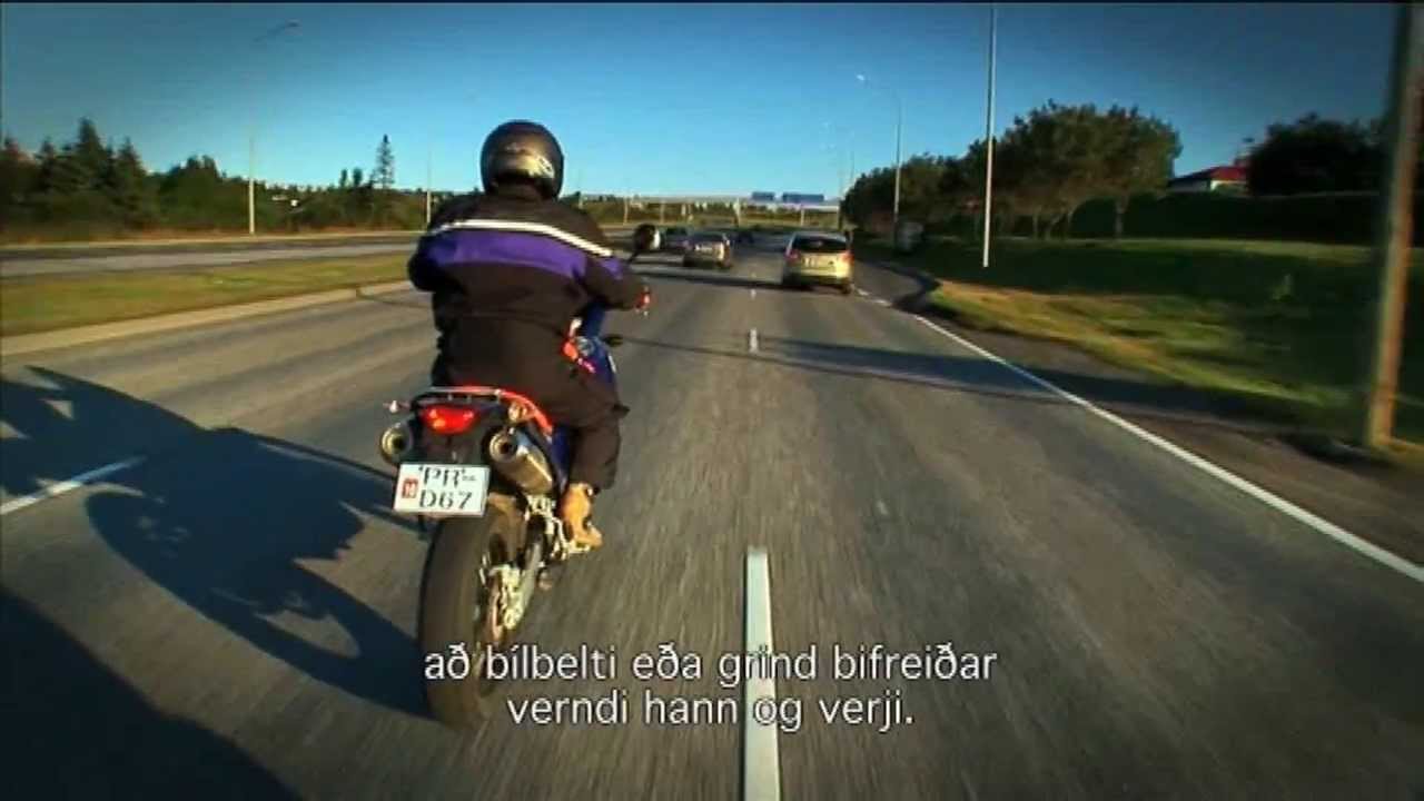 Hætta við akstur bifhjóla