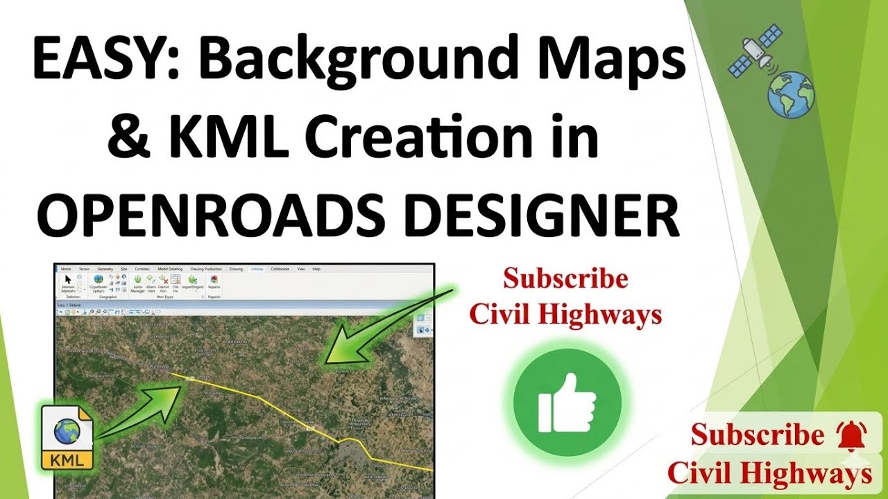 Open Roads Designer: Background maps and KML creation